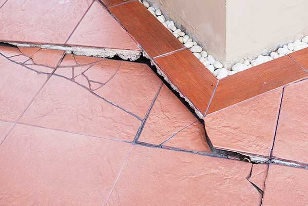 tile floor cracks