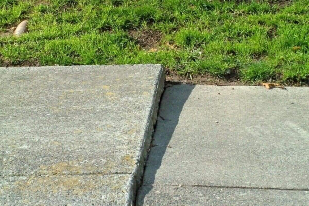 sunken concrete